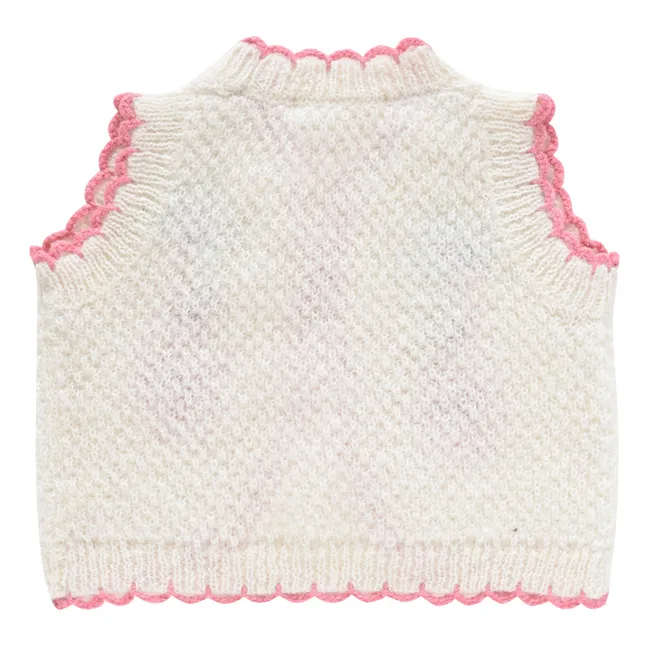 Sylna Baby's Hand-Embroidered Vest | Ecru
