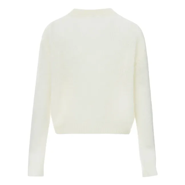 Jersey Mohair | Blanco óptico