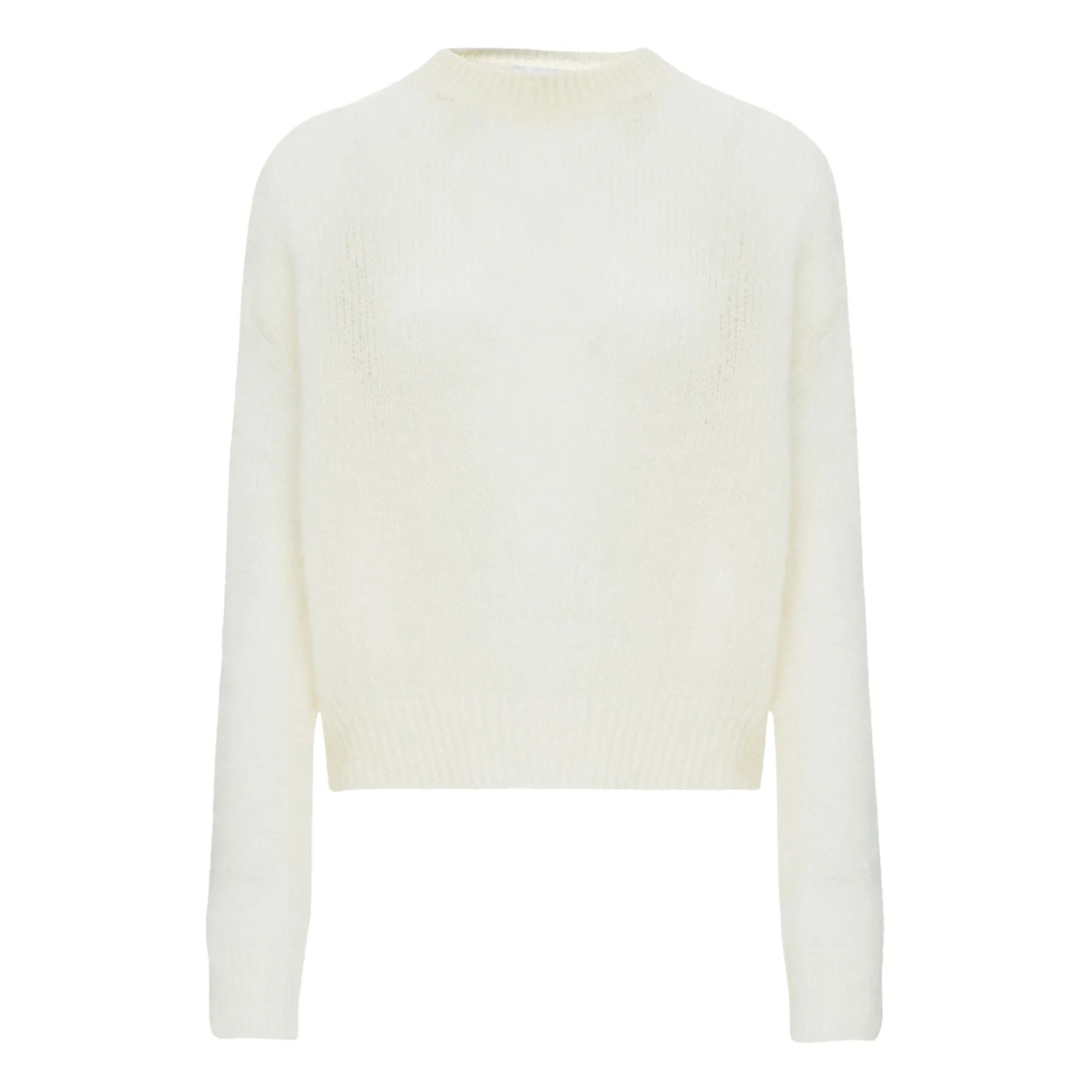 Pomandère Optic White Mohair Pullover
