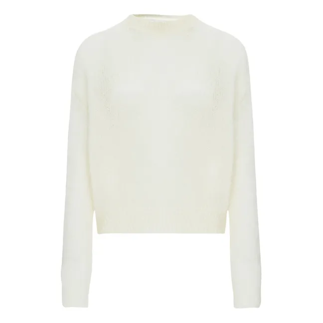 Pull in mohair | Bianco Ottico