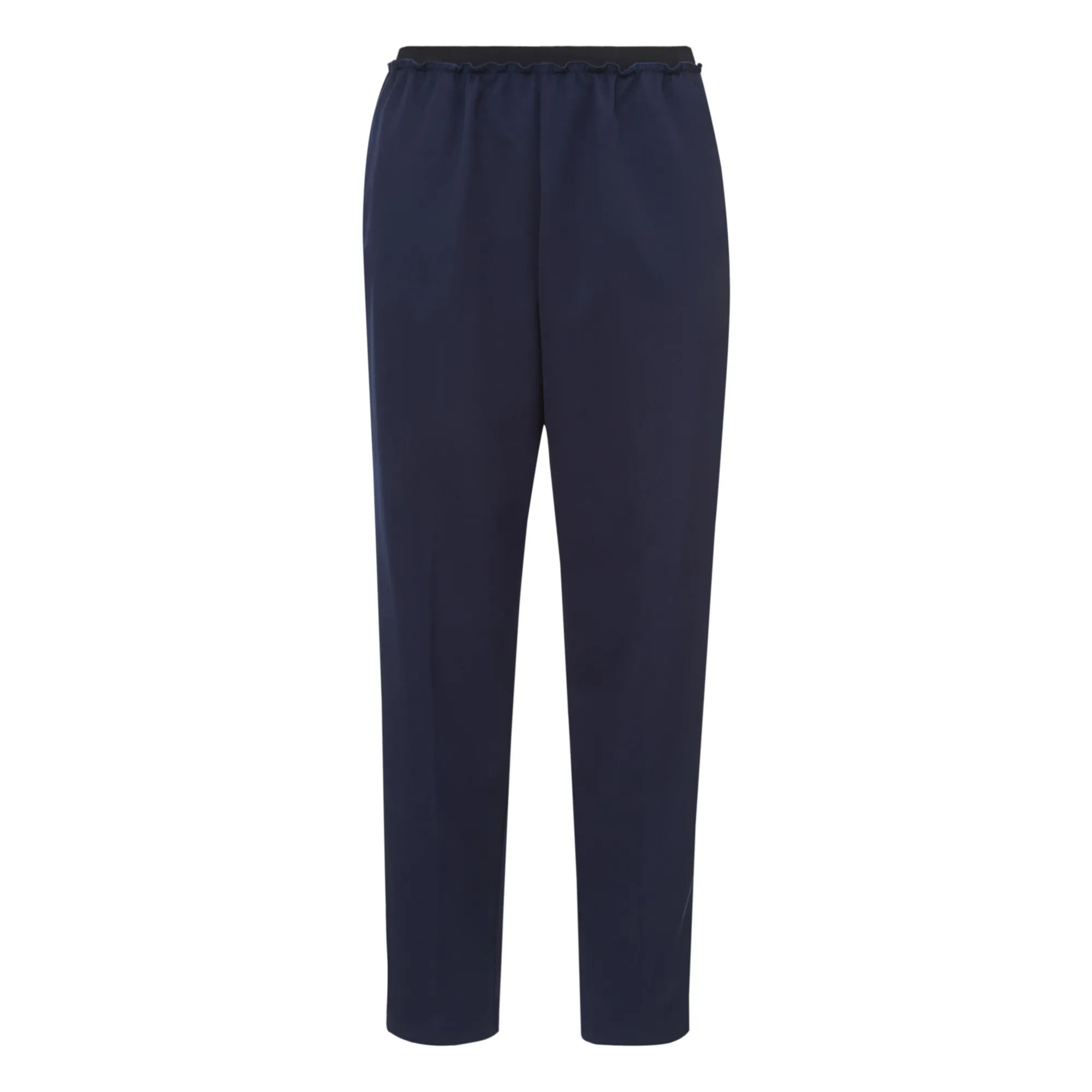 Pomandère Navy Blue Elasticated Wool Pants