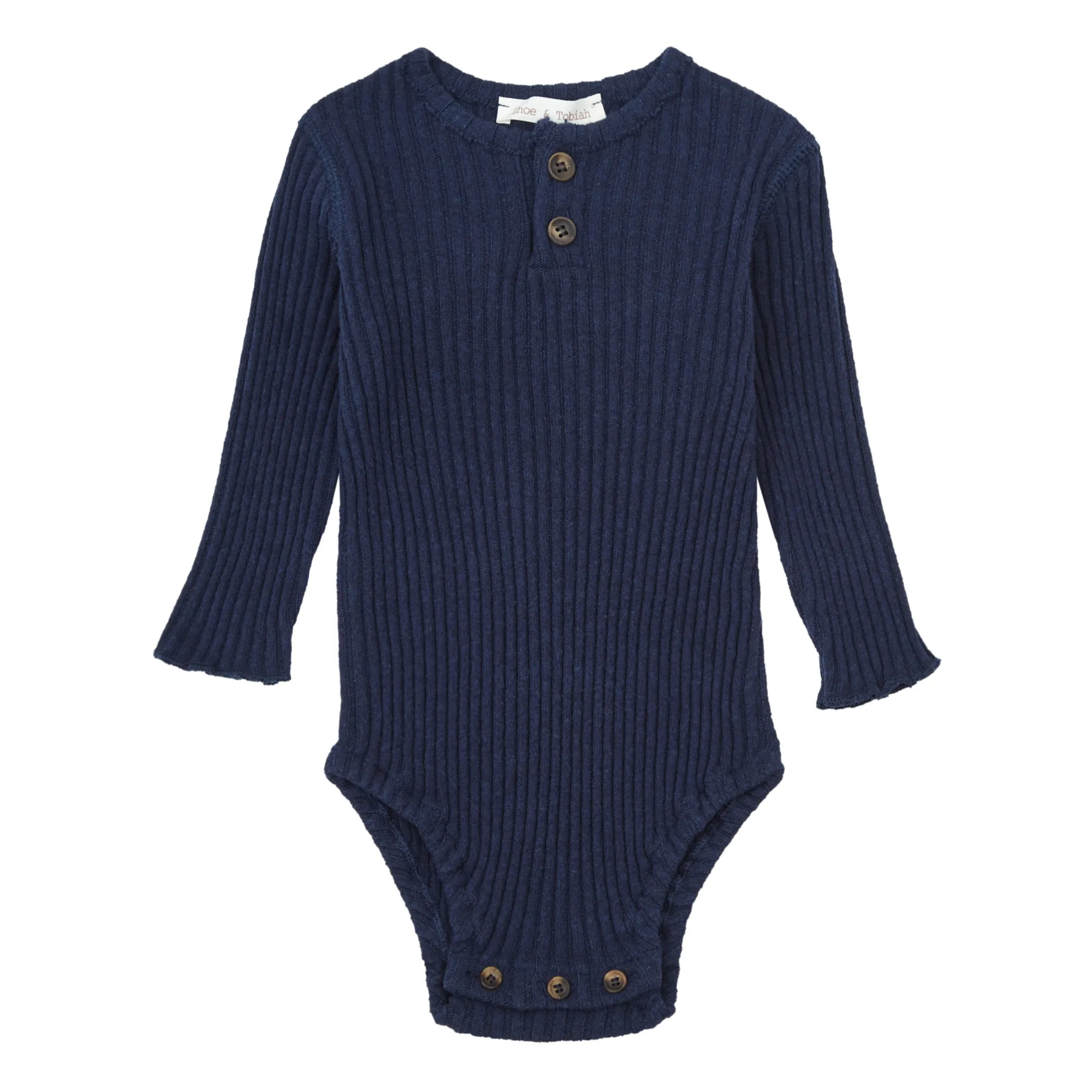 Zhoe & Tobiah Navy Blue Ribbed Body