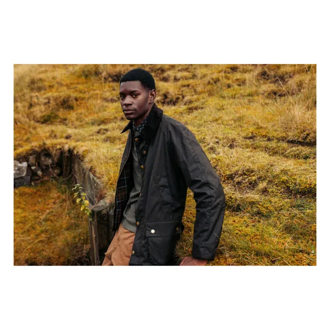 Ashby Wax Jacke | Grünolive
