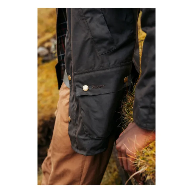 Ashby Wax Jacke | Grünolive