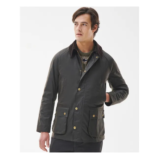 Ashby Wax Jacke | Grünolive