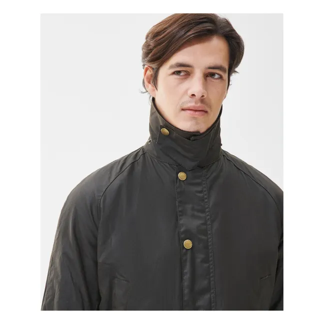 Ashby Wax Jacke | Grünolive