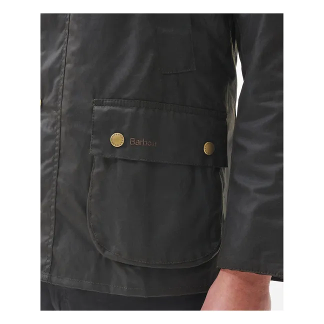 Ashby Wax Jacke | Grünolive