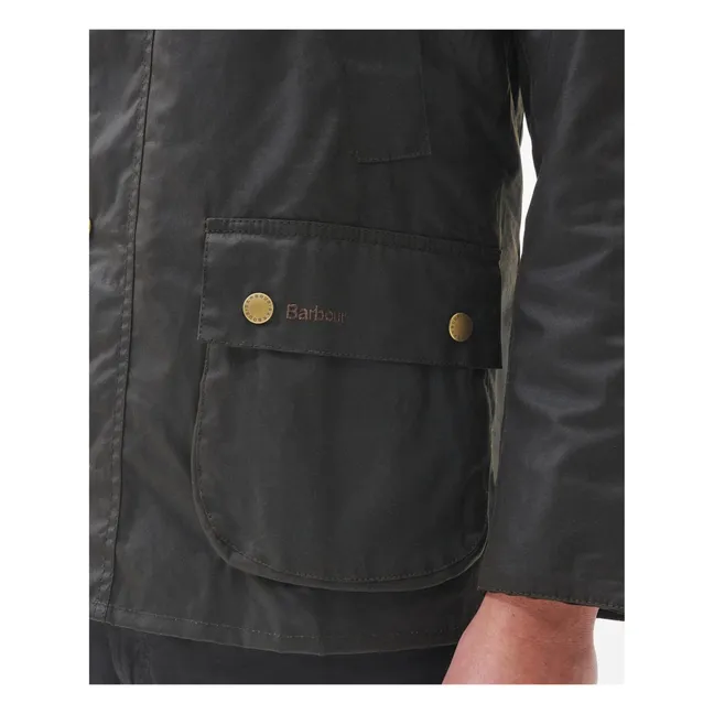 Ashby Wax Jacke | Grünolive
