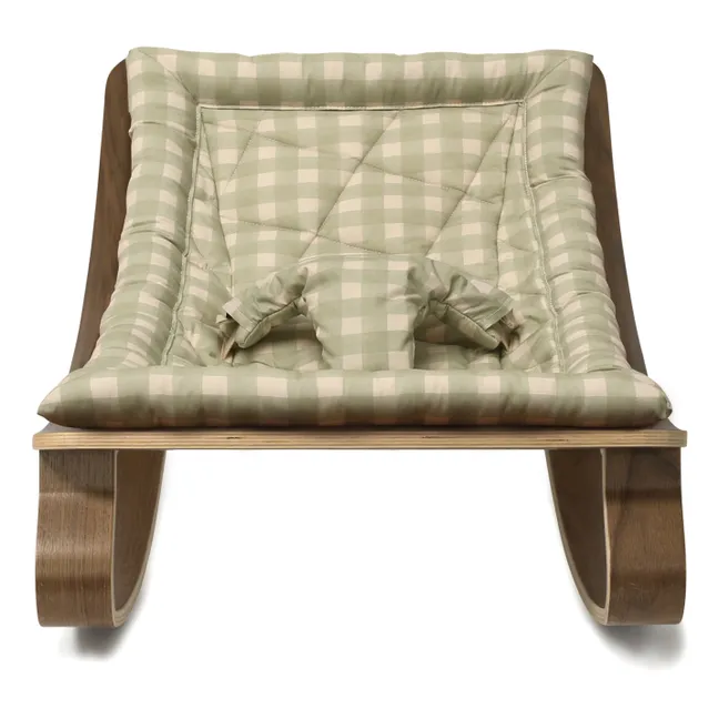 Levo walnut deckchair - Charlie Crane x MUES Design | Grey-green