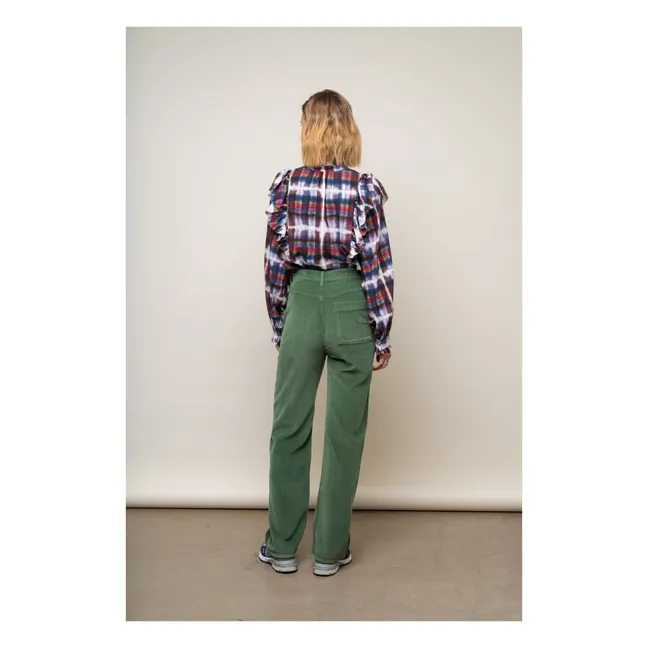 Pantalón de pana acanalado Ronda | Verde Abeto