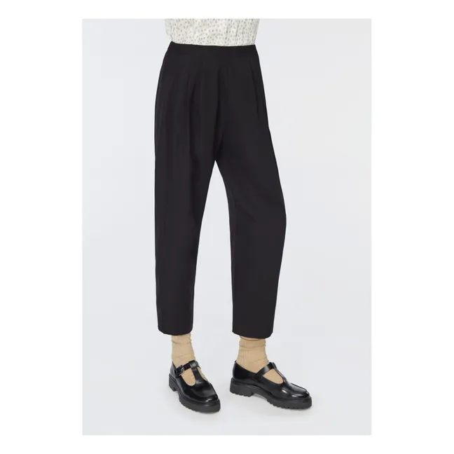 Pantalones Cros de lana | Negro