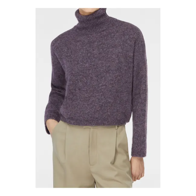Maglione Laurier in lana merino e alpaca | Viola