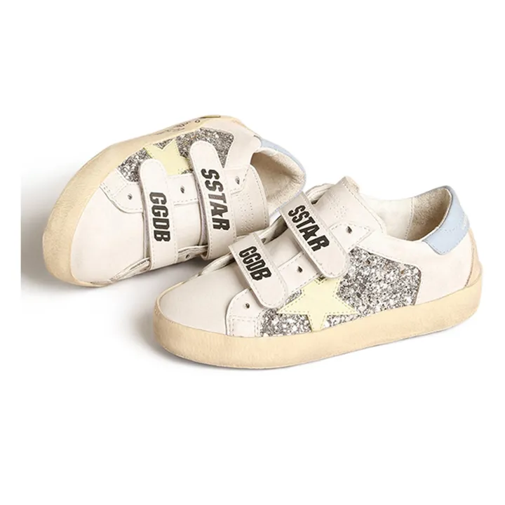 Baskets Scratchs Old School Paillettes Signature | Argenté- Image produit n°1