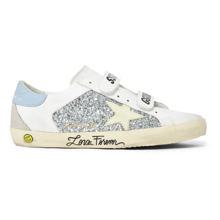 Baskets Scratchs Old School Paillettes Signature | Argenté- Image produit n°4