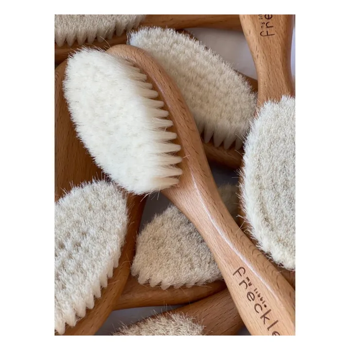 Hairbrush + Comb + Sherpa Pouch set | Beige- Product image n°4