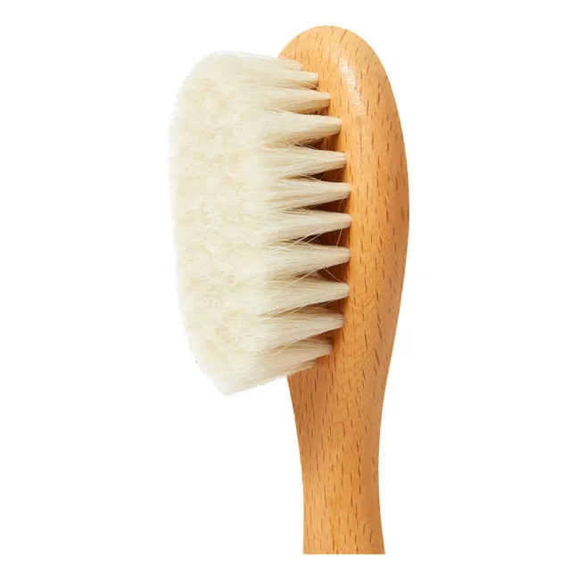 Hairbrush + Comb + Sherpa Pouch set | Beige