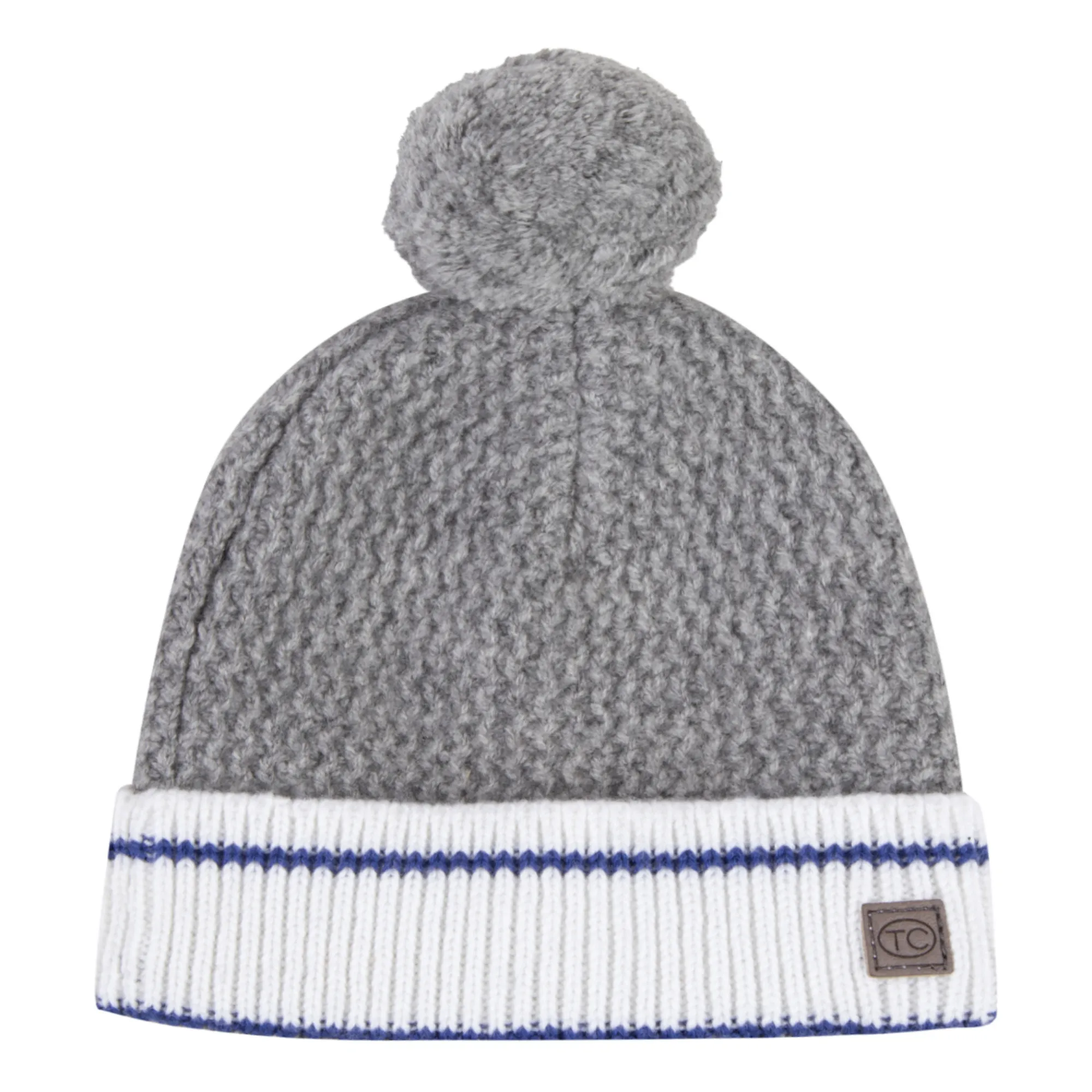 Tartine Et Chocolat Grey Two-Tone Wool And Cashmere Beanie