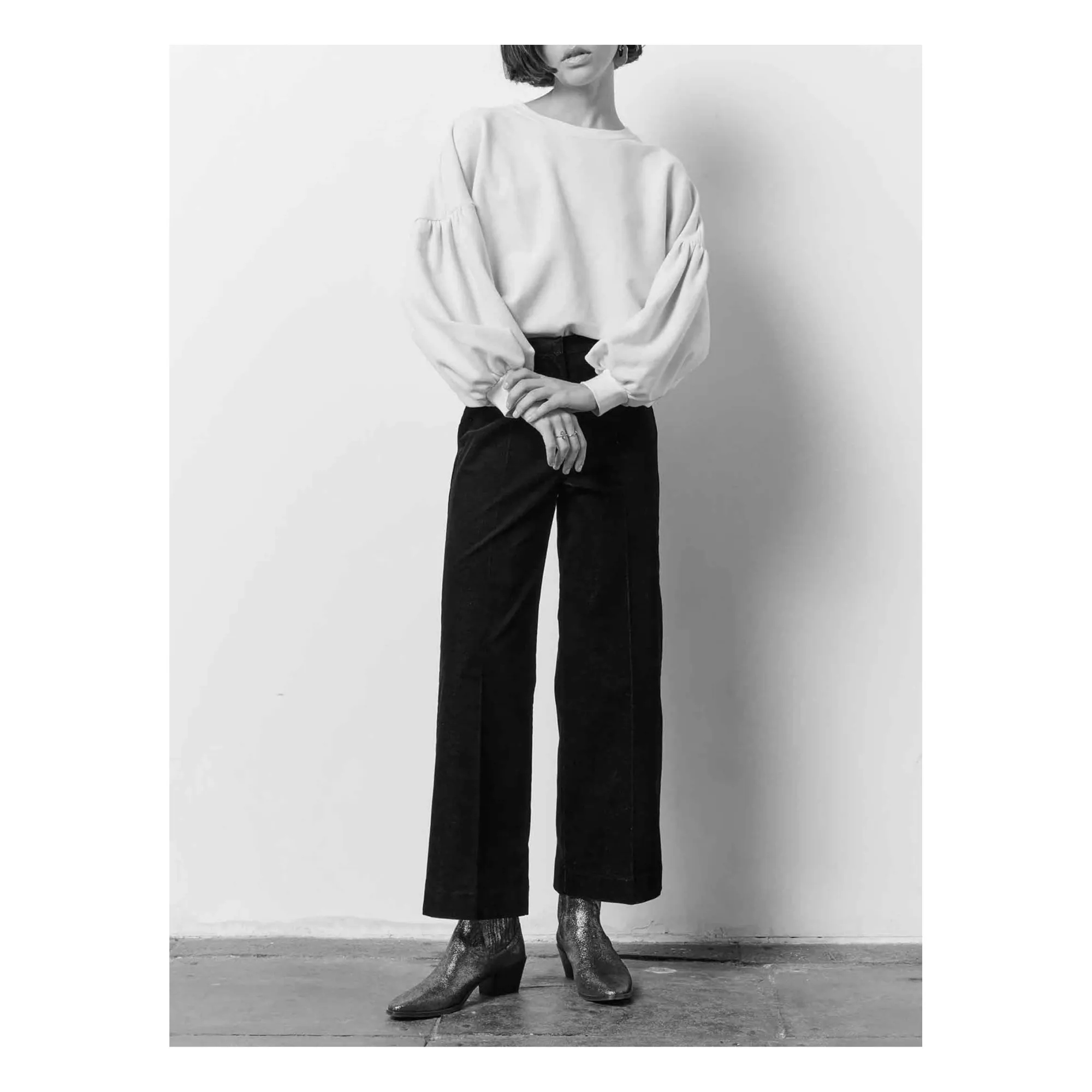 Sessùn Navy Blue Hudvelvet Trousers