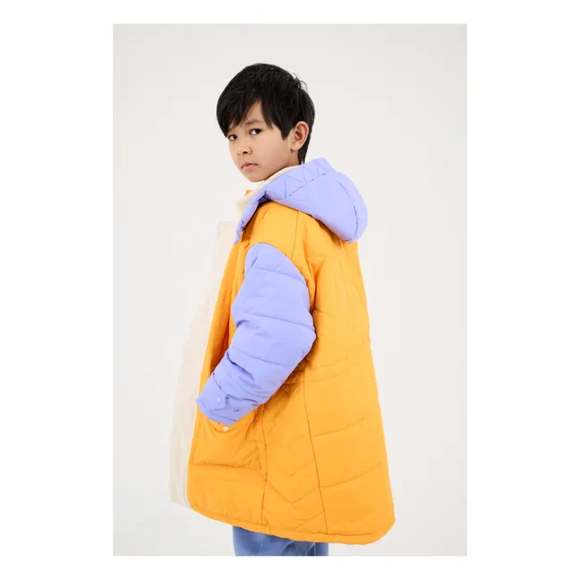 Recycled Puffer Jacket | Orange