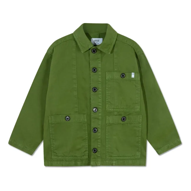 Pocket Jacket Organic Cotton | Forest Green
