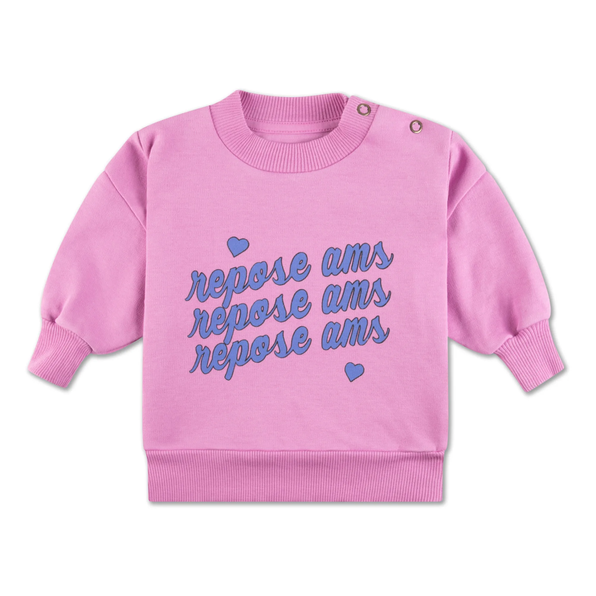 Repose Ams Mauve Organic Cotton Logo Sweatshirt