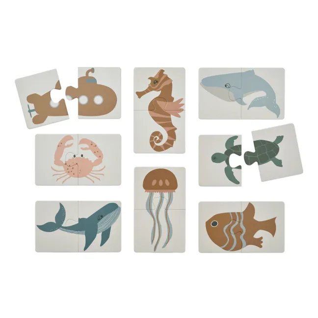 Puzzle Bret - Juego de 8 | Sea creature/Sandy