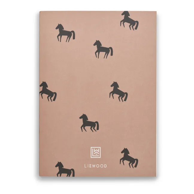 A4 Jae Notizbuch | Horses/Dark rosetta