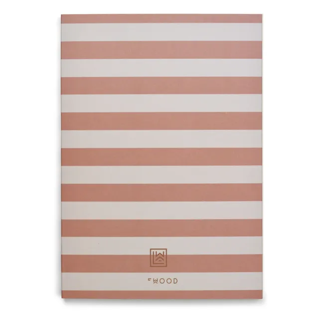 Cuaderno A4 Jae | Stripe Tuscany rose/Sandy