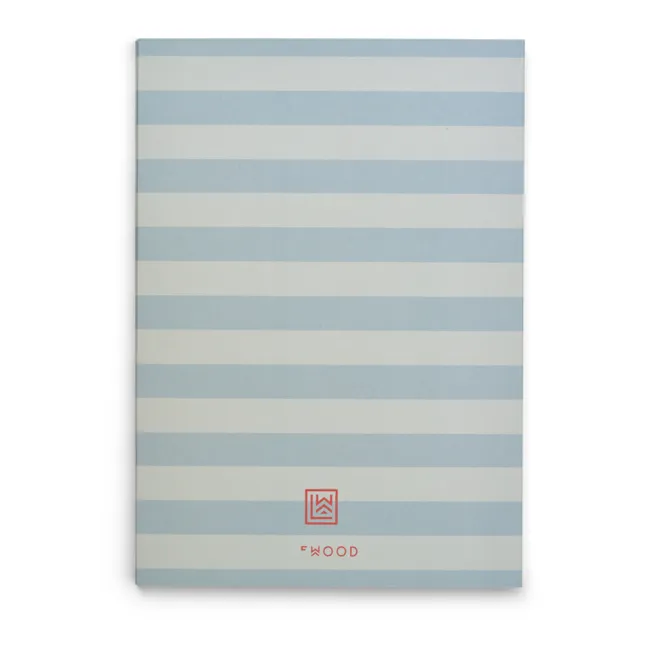Cuaderno A4 Jae | Stripe Sea blue/Sandy