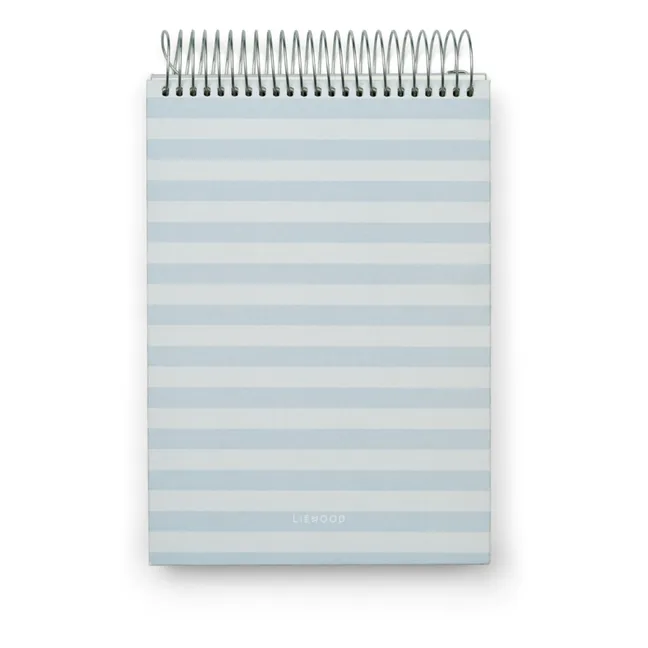 Quaderno da disegno Jonnie | Stripe Sea blue/Sandy
