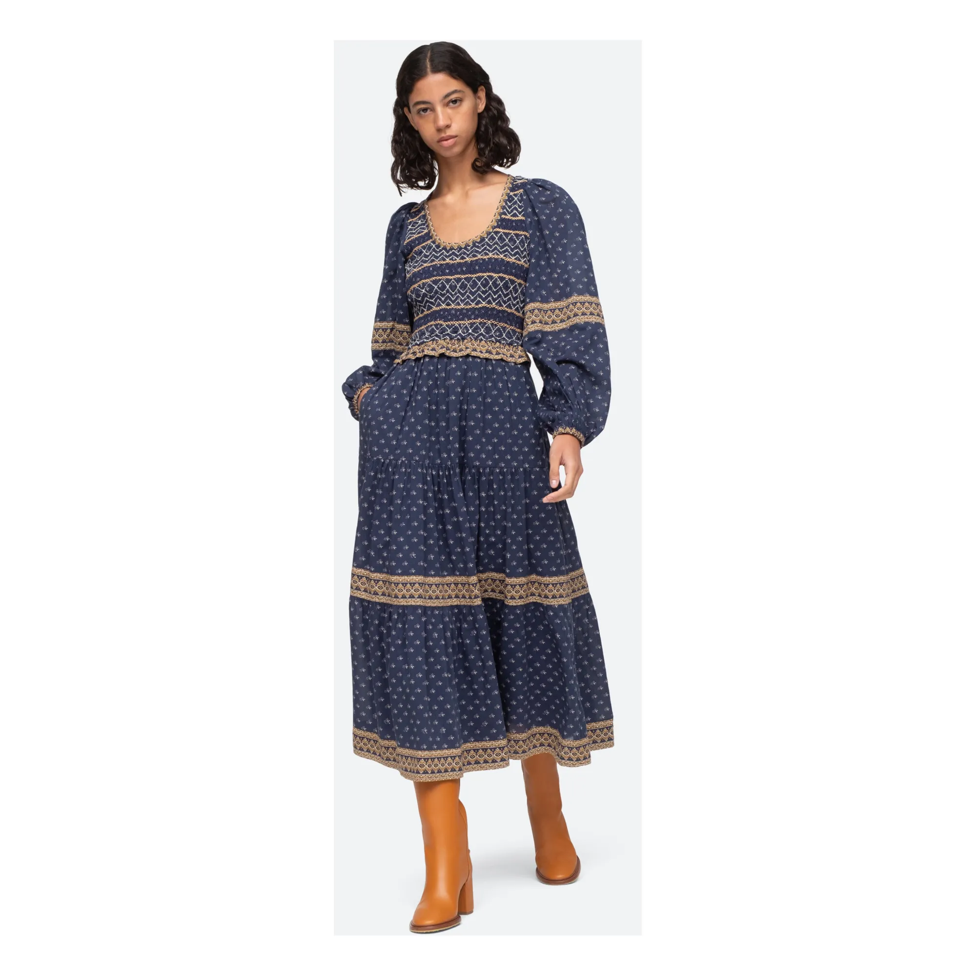 Sea Ny Navy Blue Arlita Dress