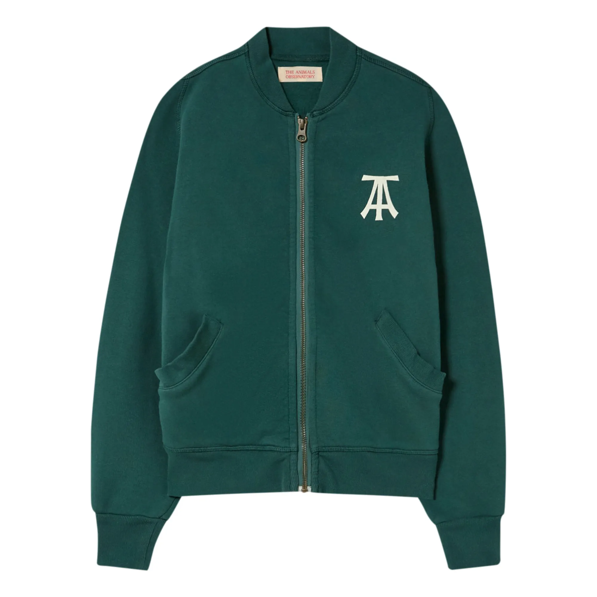 The Animals Observatory Dark Green Zebra Sweatshirt