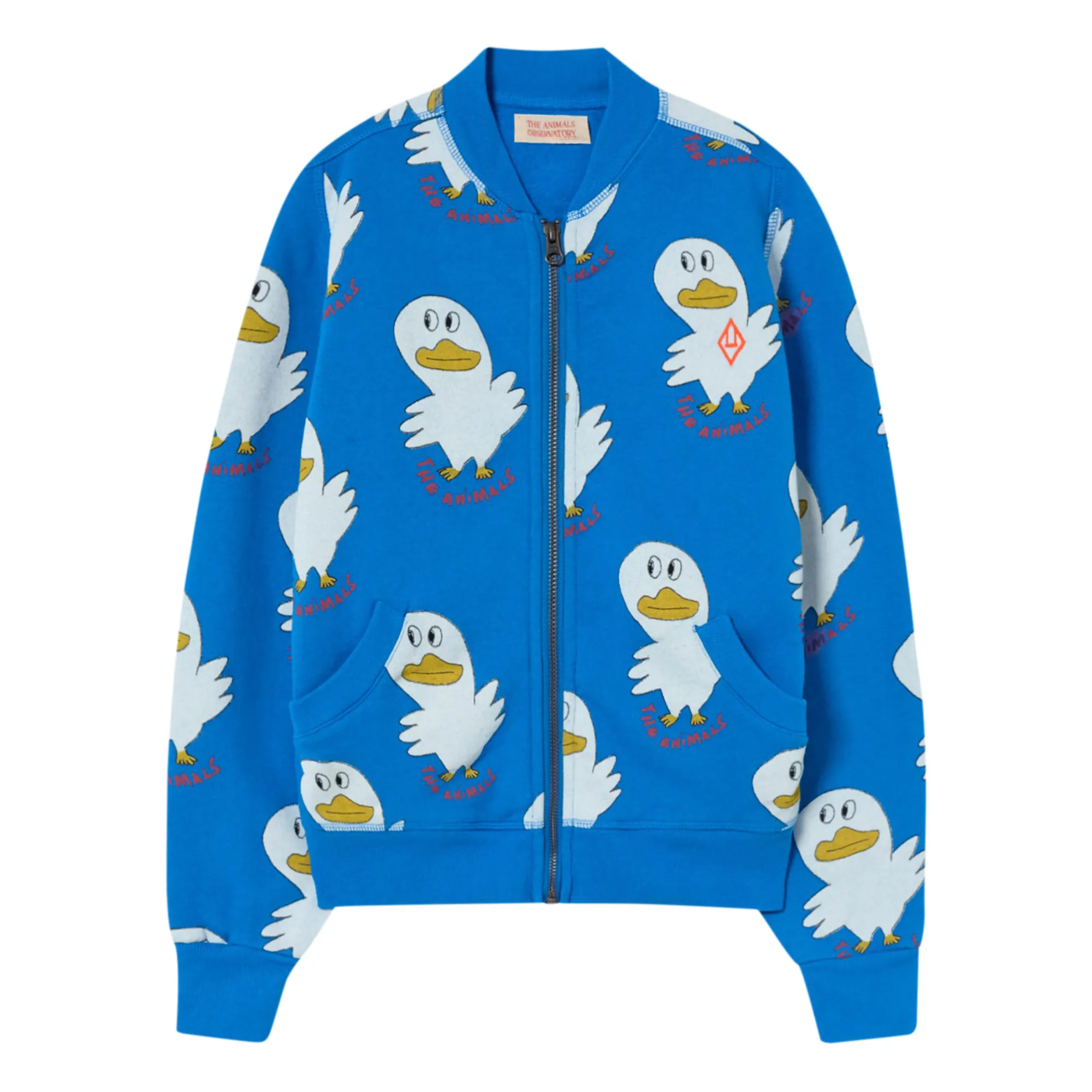 The Animals Observatory Blue Zebra Monster Sweatshirt