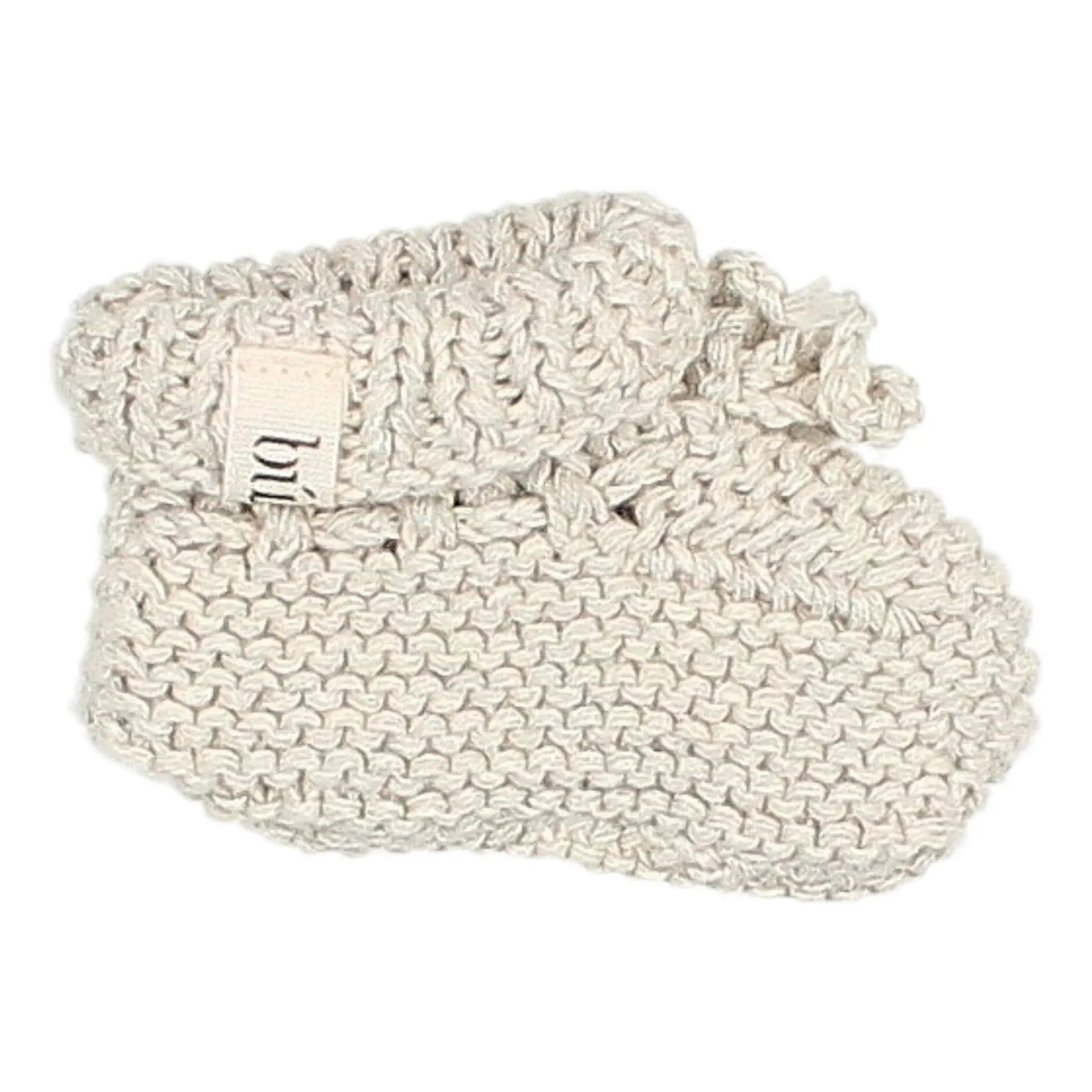 Búho Ecru Organic Cotton Knitted Slippers