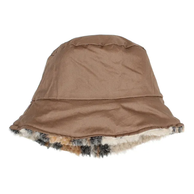 Carreaux Fur Hat | Ecru