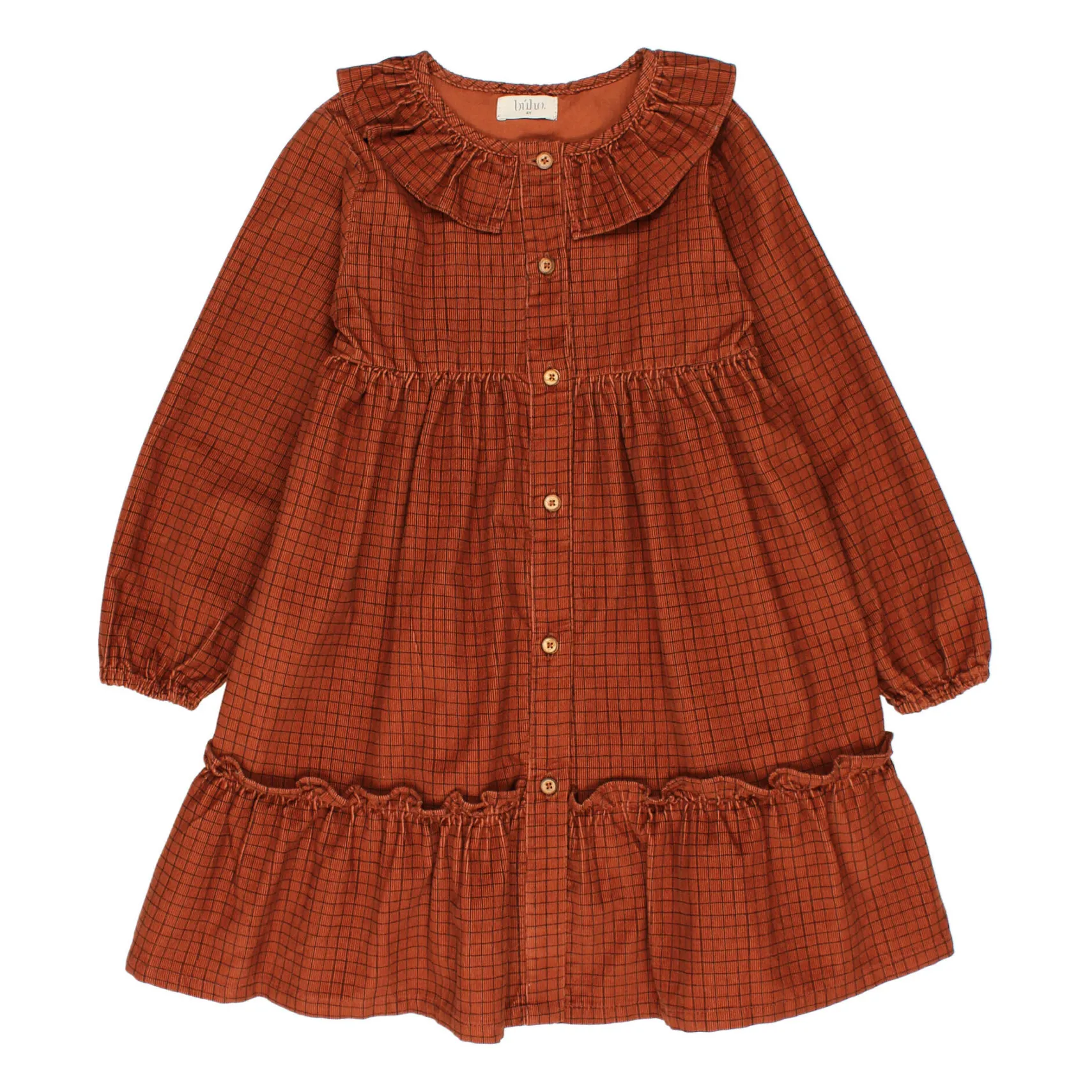 Búho Brick Red Milleraies Velvet Dress