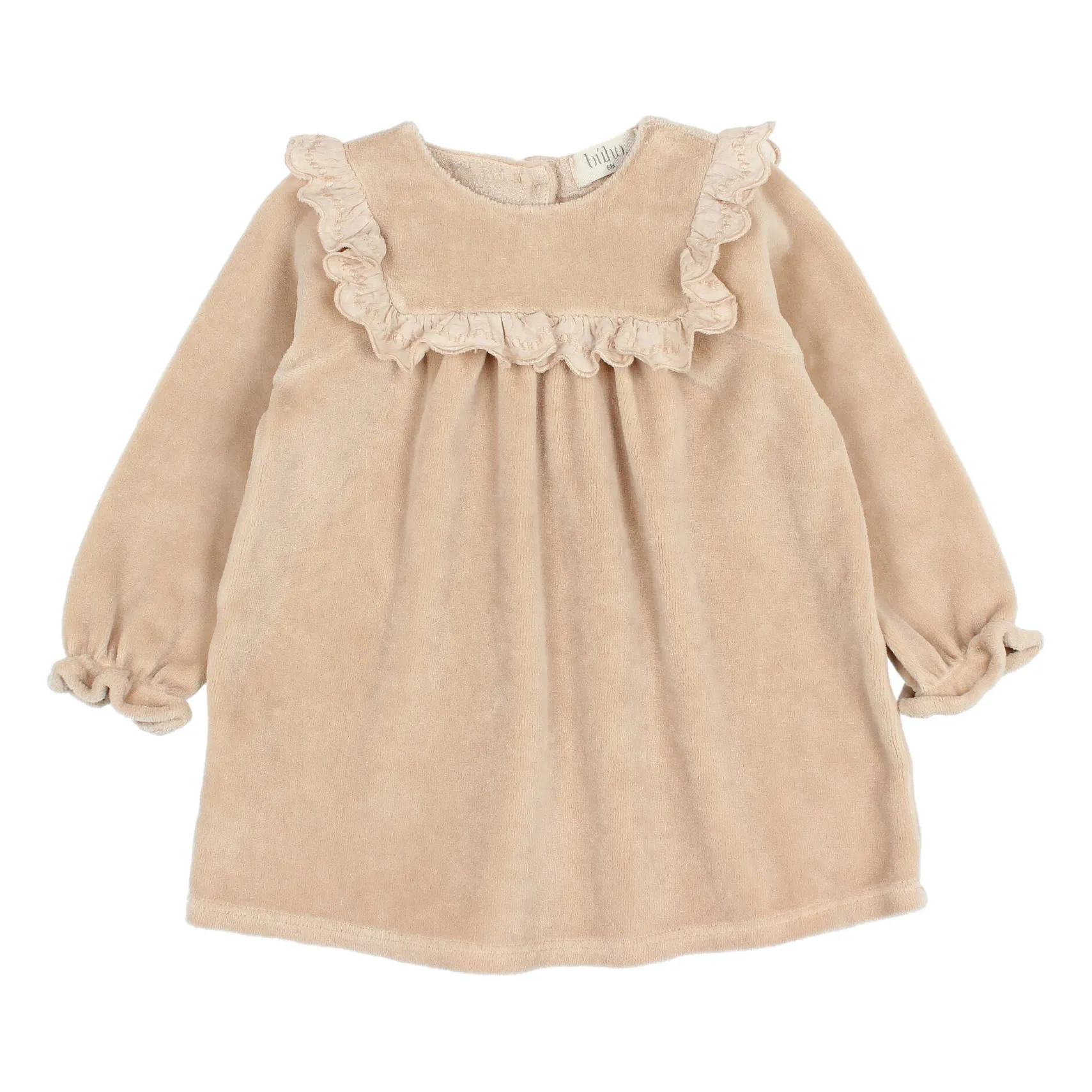 Búho - Robe - Velours - Rose poudré - 12 mois