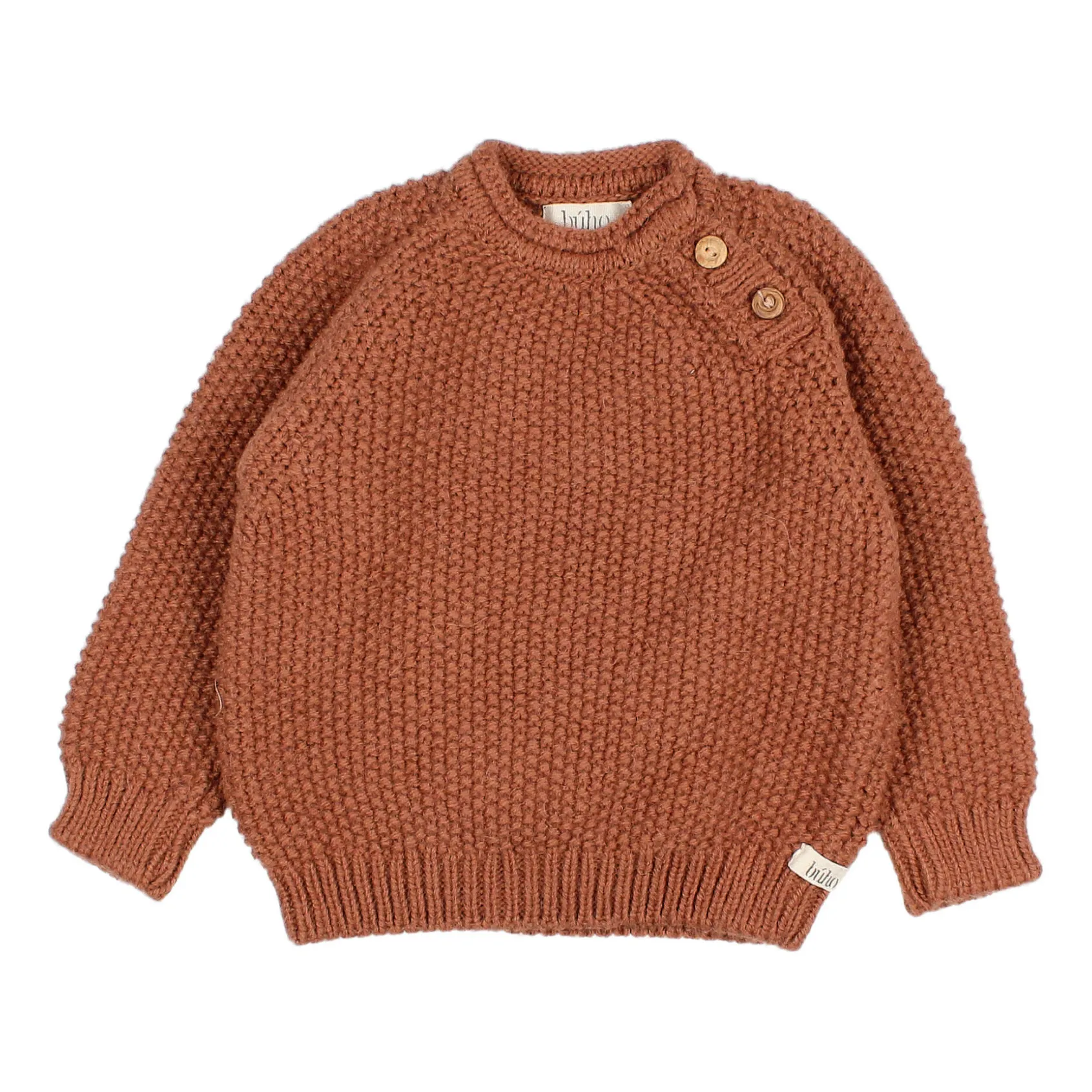 Búho - Pull - Laine d'Alpaga - Caramel - 6 mois