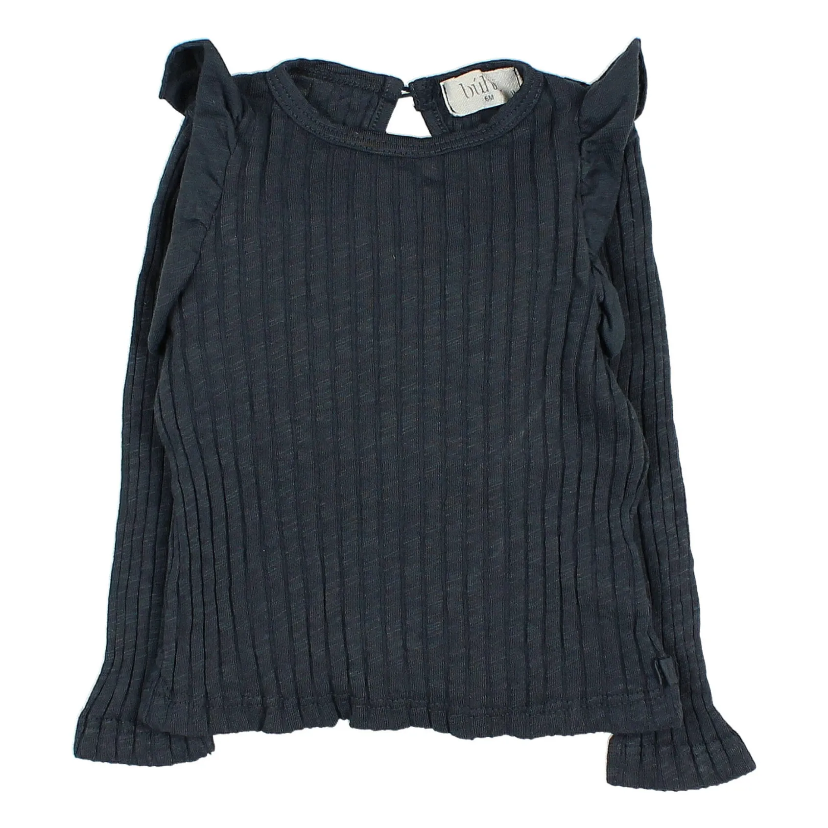 Búho Midnight Blue Ruffled Ribbed T-Shirt