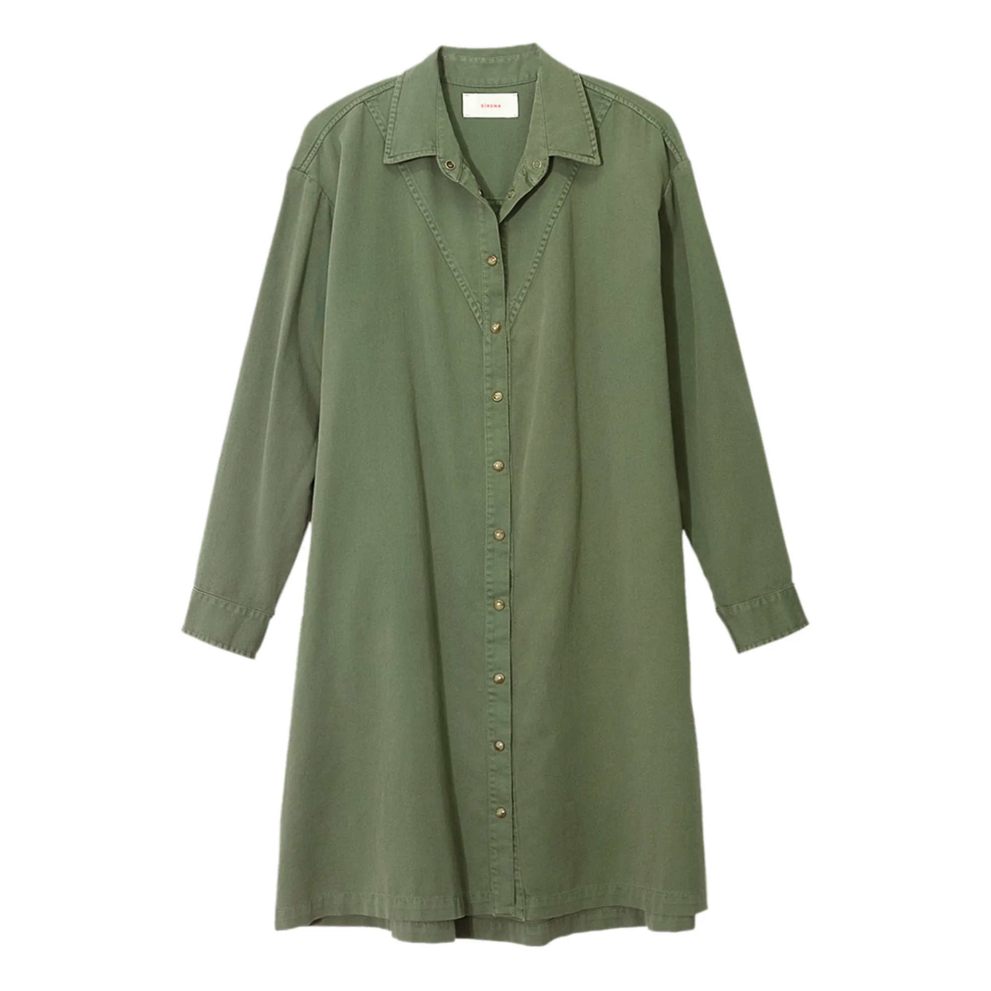 Xirena Khaki Keegan Cotton Twill Dress