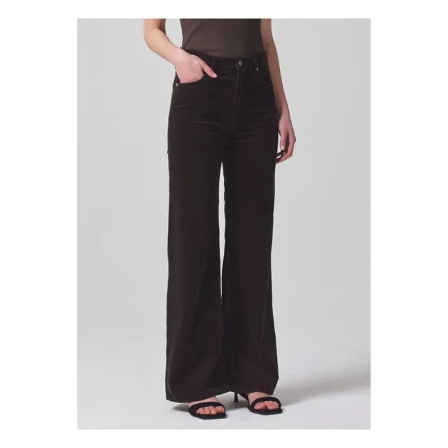 Jeans Paloma Baggy Velours | Wood
