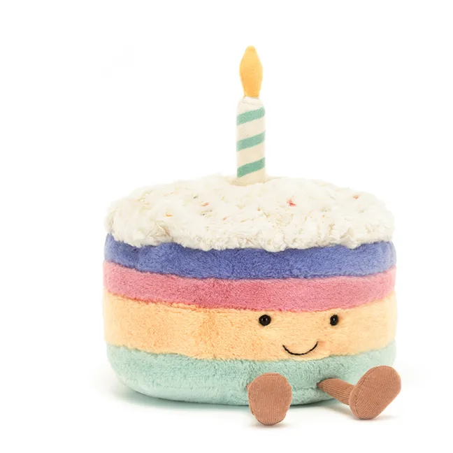 Rainbow cake plush