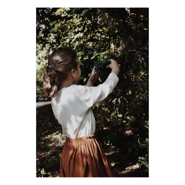 Maglietta Natalia in cotone organico | Ecru
