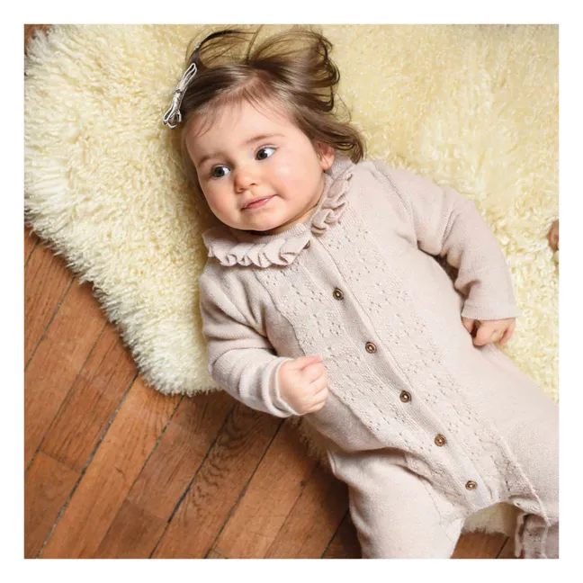 Combinaison Laine Tricotée Ernestine | Beige