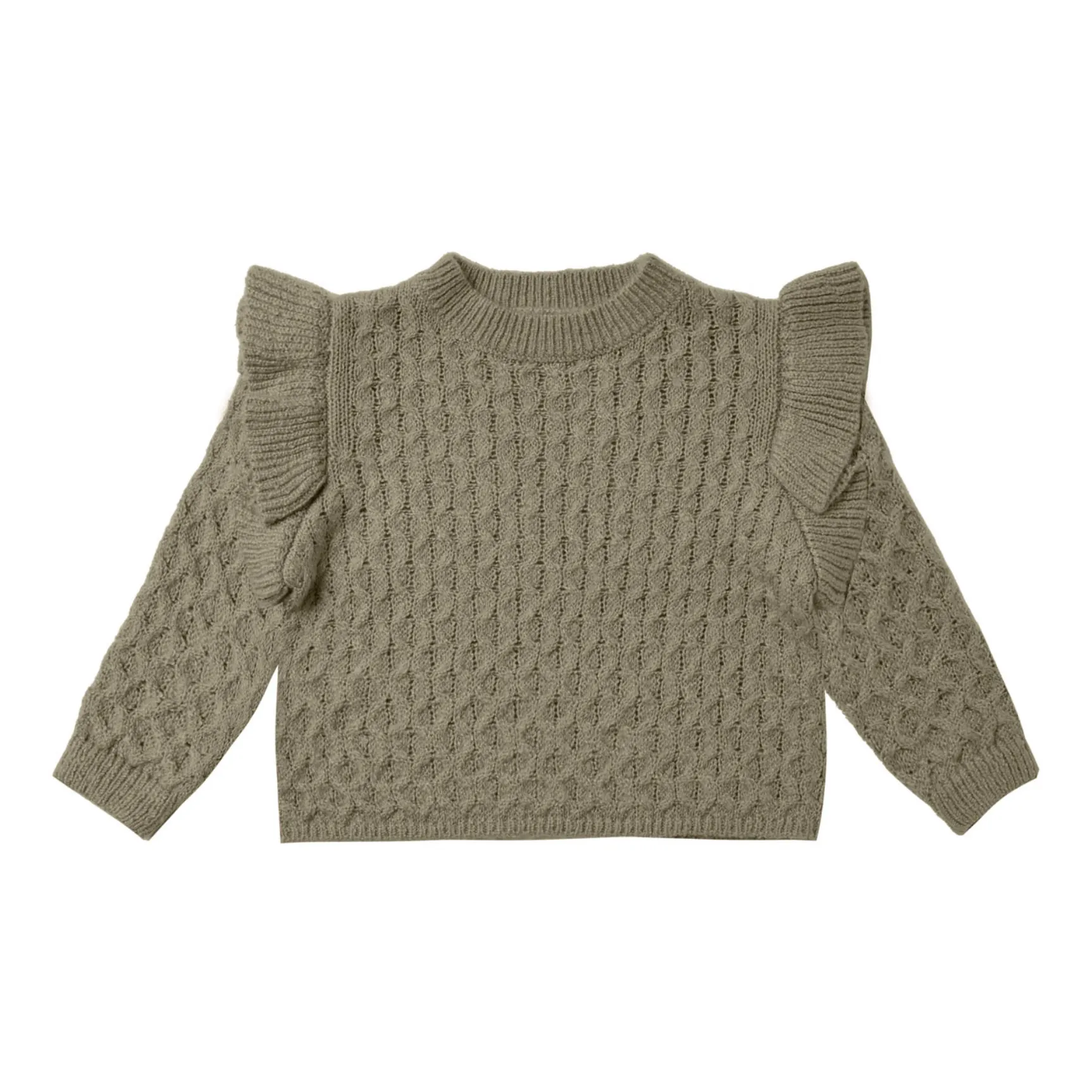 Rylee + Cru Sage La Reina Honeycomb Sweater