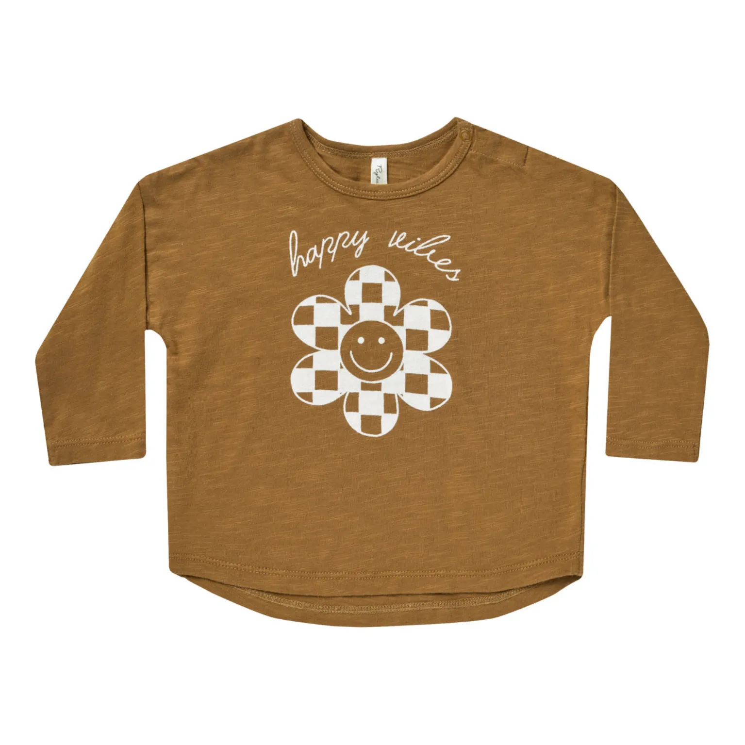 Rylee + Cru Ochre Happy Vibes T-Shirt