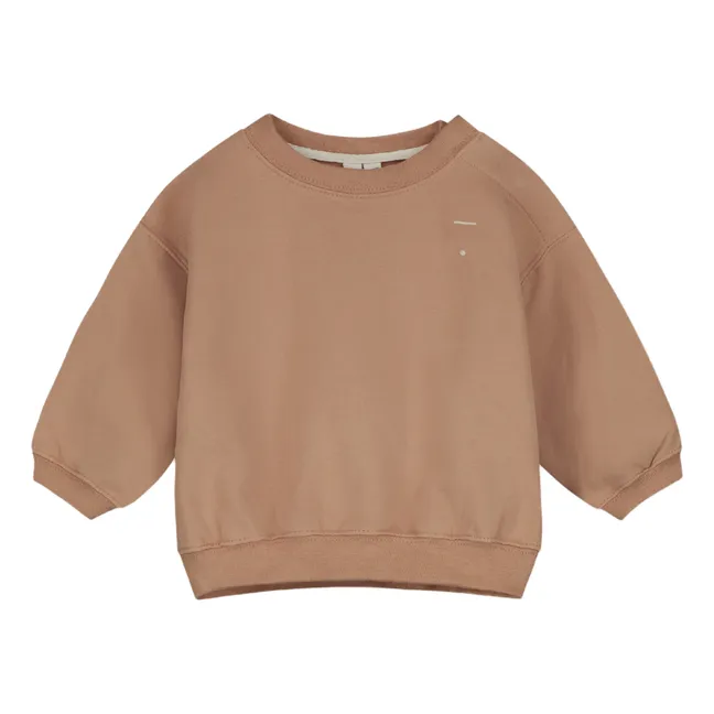 Sweatshirt aus Bio-Baumwolle Baby | Kamelbraun