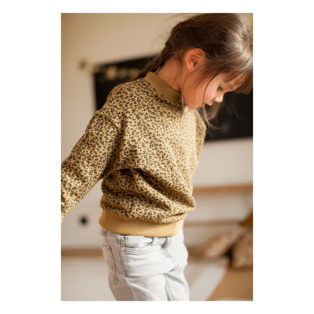 Sudadera Leopard Poppy | Camel