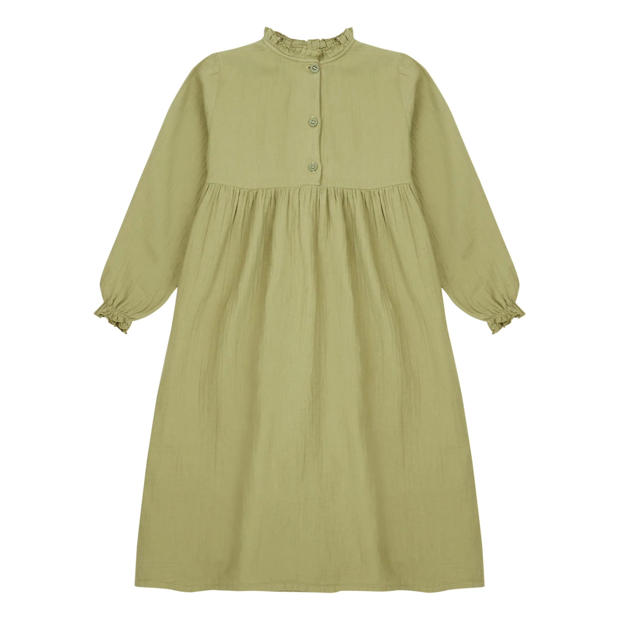 Marlot Paris Khaki Clochette Cotton Gauze Nightgown