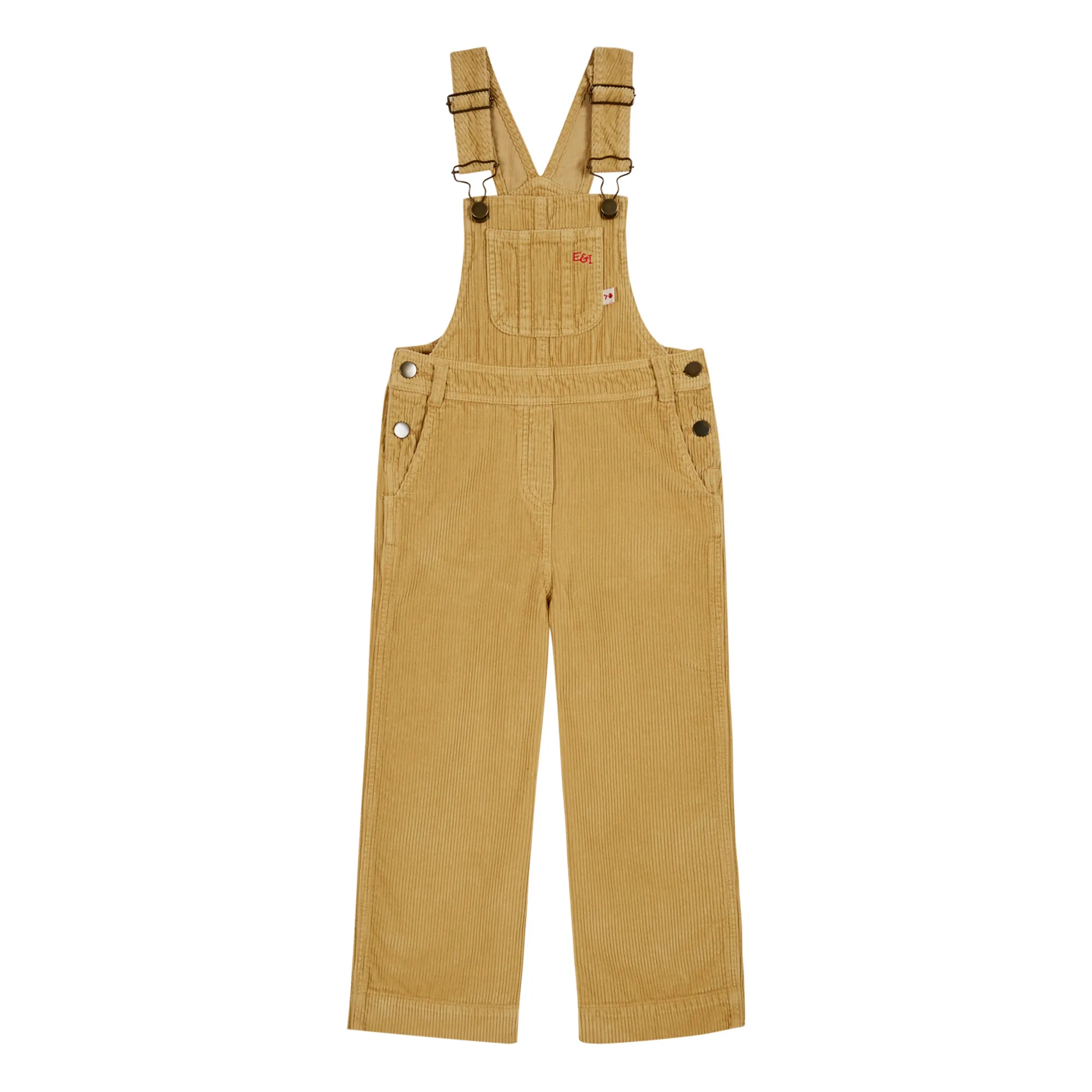 Emile Et Ida Unisex Mustard Corduroy Overalls